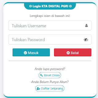 Register PGRI Kota Tangerang - Persatuan Guru Republik Indonesia Cabang Kota Tangerang